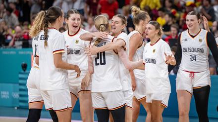 Bastketballerinnen gewinnen 83:69 im Olympia-Auftakt gegen Belgien.