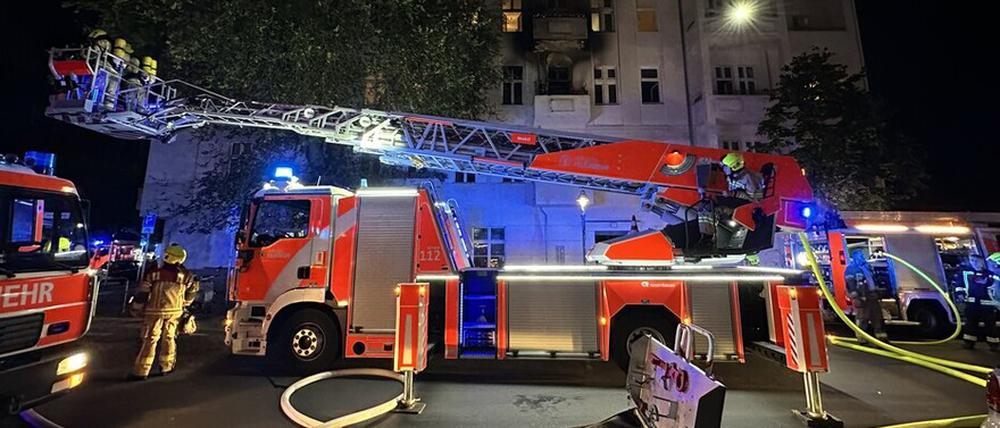 Es brannte in einer Wohnung im zweiten Obergeschoss in Berlin-Wedding.