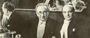 Leo Blech, Generalmusikdirektor der Staatsoper Unter den Linden, wohnte seit 1911 in der Mommsenstraße 6. Das Foto zeigt ihn im Jahr 1931  mit dem österreichischen Dirigenten Erich Kleiber (rechts).