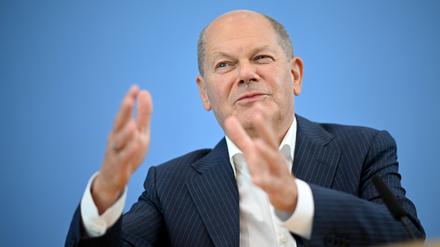 Bundeskanzler Olaf Scholz (SPD) 