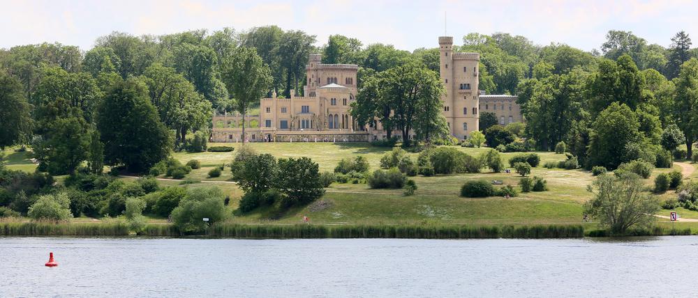 Schloß Babelsberg, Park Babelsberg, Motorboot, Havel
