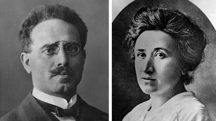 Karl Liebknecht und Rosa Luxemburg.