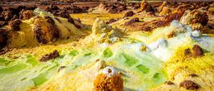 Die Danakil-Senke in Äthiopien ist einer der lebensfeindlichsten Orte der Welt.