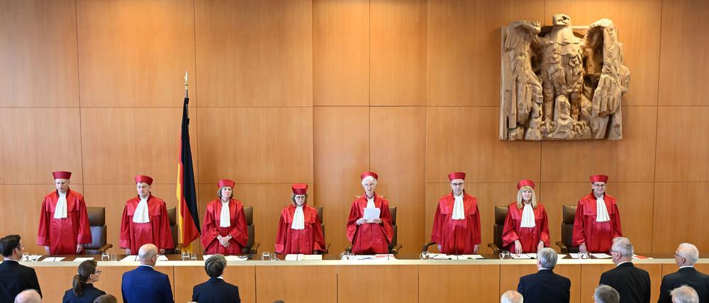 Der Zweite Senat des Bundesverfassungsgerichts.