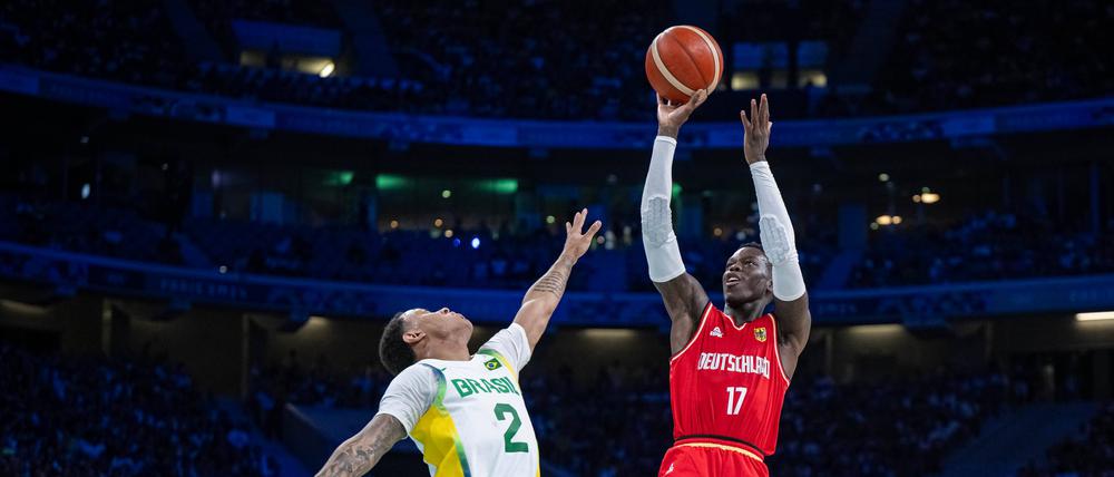Dennis Schröder hat gegen Brasilien 20 Punkte erzielt.