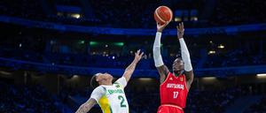 Dennis Schröder hat gegen Brasilien 20 Punkte erzielt.