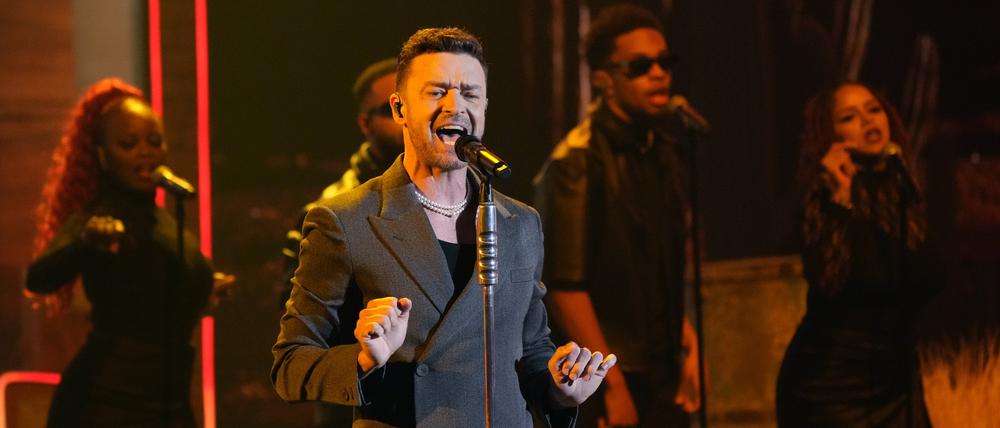 ARCHIV - 01.04.2024, USA, Los Angeles: Justin Timberlake tritt während der iHeartRadio Music Awards im Dolby Theatre in Los Angeles auf. (zu dpa: «Anwalt: Justin Timberlake war nicht betrunken») Foto: Chris Pizzello/Invision via AP/dpa +++ dpa-Bildfunk +++