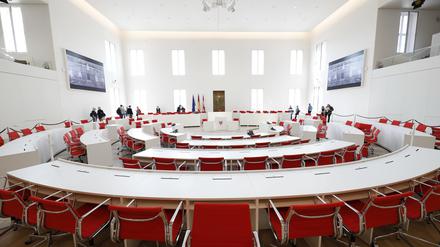Plenarsaal im Brandenburger Landtag. 