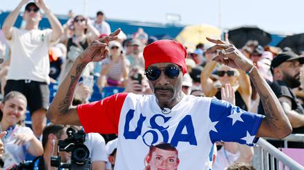 Snoop Dogg beim Beachvolleyball