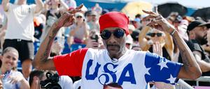 Snoop Dogg beim Beachvolleyball 