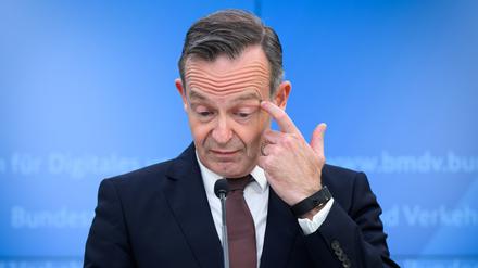 31.7.2024, Berlin: Volker Wissing (FDP), Bundesminister für Digitales und Verkehr, bei einer Pressekonferenz zum Abschlussbericht der Kommission Straßengüterverkehr.