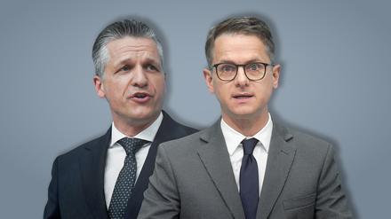 Ein politisch ziemlich ähnlich tickendes Doppel: Carsten Linnemann (rechts) und Thorsten Frei wollen das CDU-Wahlprogramm aber nicht ganz allein schreiben, sondern die Partei einbinden.