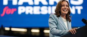 US-Vizepräsidentin Kamala Harris bei einem Wahlkampfevent in Atlanta, Georgia.