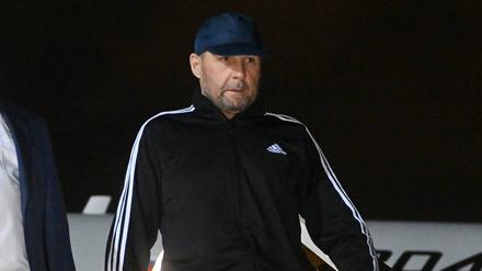 Wadim Krassikow nach der Landung in Moskau.