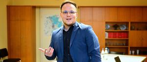 Lucas Halle (SPD), Bürgermeister der Stadt Zehdenick im Landkreis Oberhavel