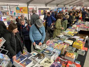 Besucher:innen beim Internationalen Comic-Salon Erlangen 2024, dem bedeutendsten deutschsprachigen Szene-Festival.