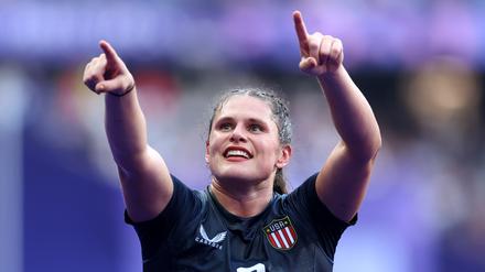 Illona Maher spielt bei Olympia für die amerikanische Rugby-Mannschaft. 