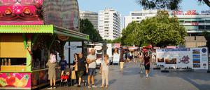 Das erste „Europafest“ auf dem Berliner Breitscheidplatz zeigt nur wenig von Europa.
