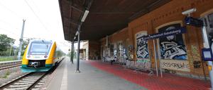 Der frühere Bahnhof Drewitz, heute Potsdam Medienstadt Babelsberg wird umfassend modernisiert.
