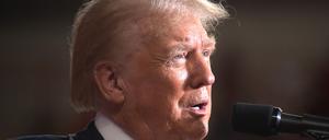Der ehemalige Präsident Donald Trump spricht bei einem Wahlkampfauftritt am 31. Juli 2024 in Harrisburg, Pennsylvania.