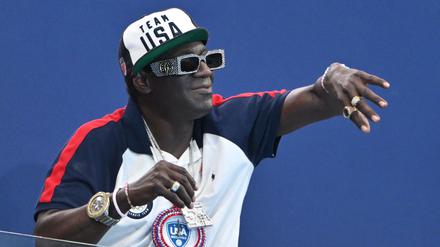 Rapper Flavor Flav bei den Olympischen Spielen in Paris.