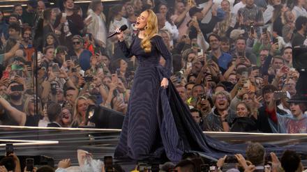 Adele während ihres Auftritts in München.
