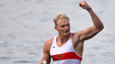Gold! Oliver Zeidler im Ziel.
