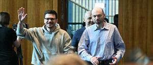Kremlgegner Jaschin, Piwowarow und Kara-Mursa bei ihrem ersten Auftritt in Freiheit.