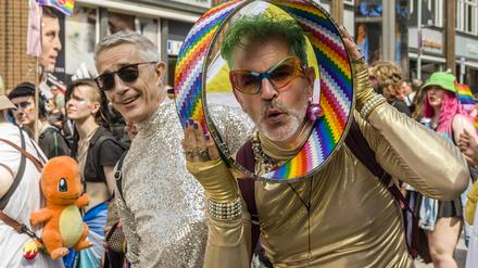 Demonstration zum Christopher Street Day in Hamburg.