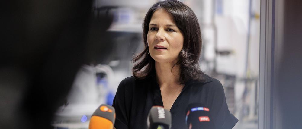 Die deutsche Außenministerin: Annalena Baerbock (Grüne).