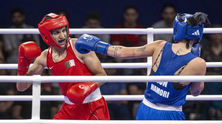 Imane Khelif steht im olympischen Halbfinale.