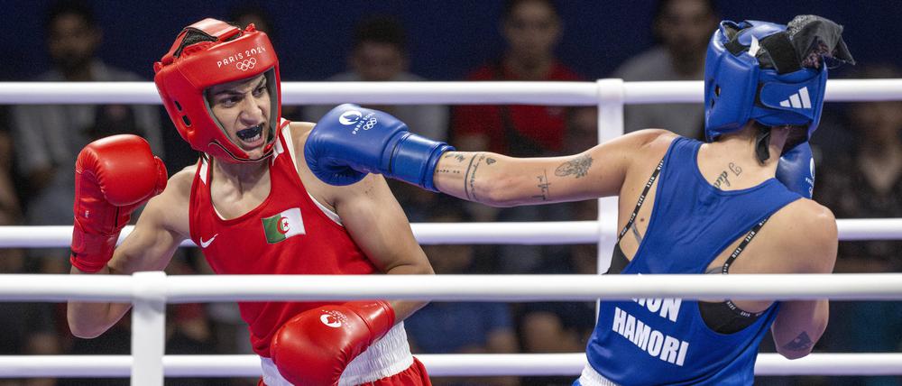 Imane Khelif steht im olympischen Halbfinale.