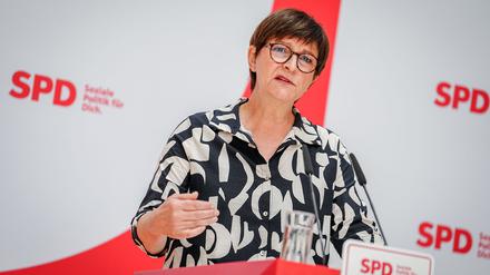 SPD-Chefin Saskia Esken sucht Erklärungen für die schlechte Stimmung im Osten. (Archivbild) 
