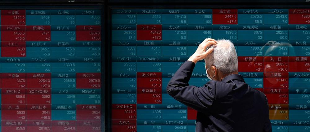 Der Ausverkauf an den asiatischen Aktienmärkten – hier in Japan – setzt sich fort 