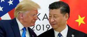 Der damalige US-Präsident Donald Trump mit dem chinesischen Staats- und Parteichef Xi Jinping.