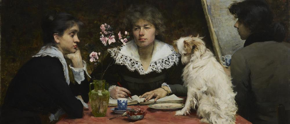 
Louise Catherine Breslau (1856–1927): „Porträt der Freunde“, 1881. 