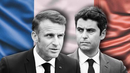 Komplizierte Beziehung: Präsident Macron (links) und Noch-Premier Attal.