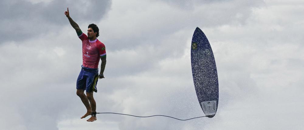 Gabriel Medina nach seinem Wellenritt.