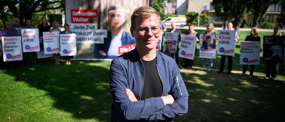 Sebastian Walter ist der Spitzenkandidat für die Linke bei der Landtagswahl in Brandenburg.