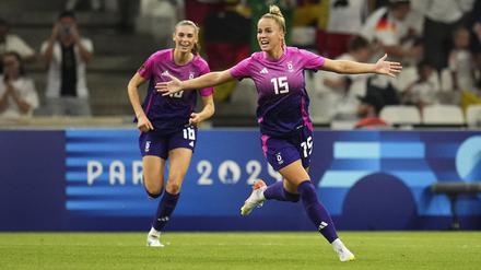 Giulia Gwinn schoss das einzige deutsche Tor bei der 1:4-Vorrundenniederlage gegen die USA.