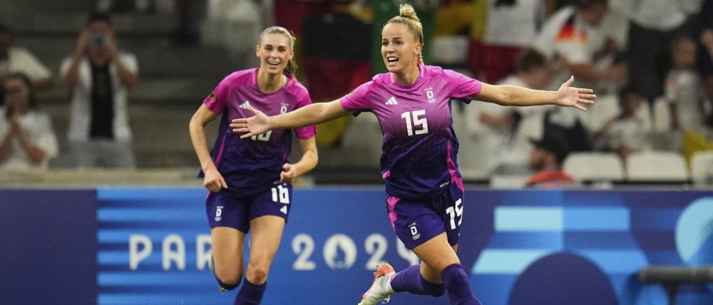 Giulia Gwinn schoss das einzige deutsche Tor bei der 1:4-Vorrundenniederlage gegen die USA.