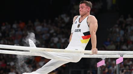 Lukas Dauer leistete sich zu viele Patzer im Barrenfinale.