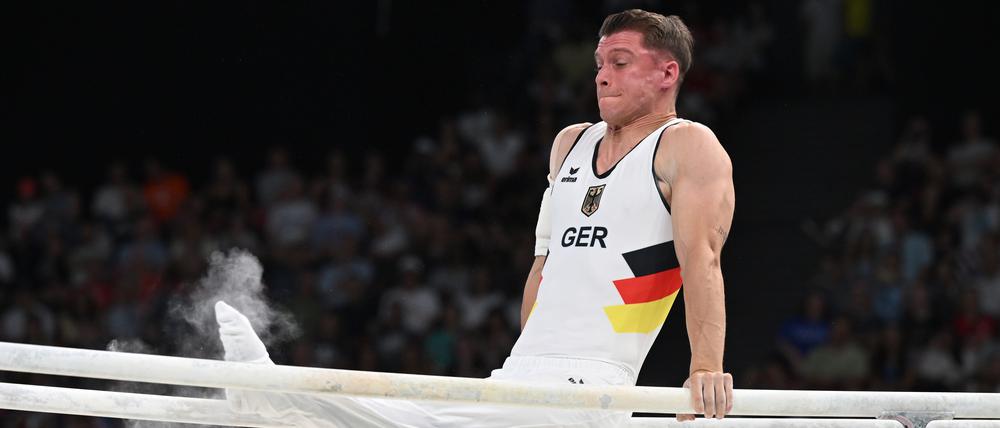 Lukas Dauer leistete sich zu viele Patzer im Barrenfinale.