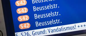 Die Ringbahn rollt weiter nicht wie gewohnt. 