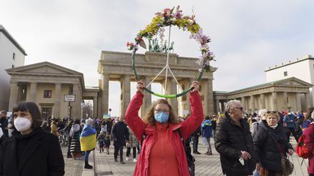 „Peace“, Brandenburger Tor, 27.02 2023 von Beata Siewicz. 