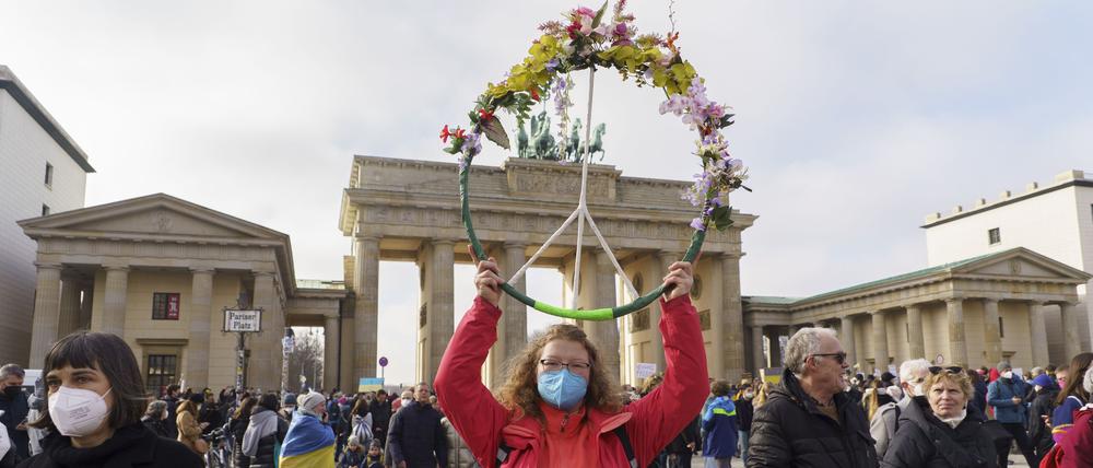 „Peace“, Brandenburger Tor, 27.02 2023 von Beata Siewicz.