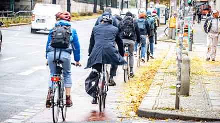 Fahrradfahrer in Berlin