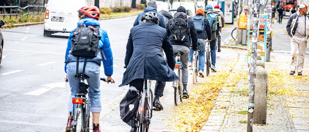 Fahrradfahrer in Berlin