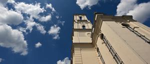 Der wiederaufgebaute Turm der Garnisonkirche in Potsdam.