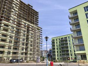 Auf der Baustelle an der Stollberger Straße in Hellersdorf geht es seit 2021 nicht weiter